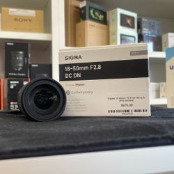 Sigma 18-50mm F2.8 For E 