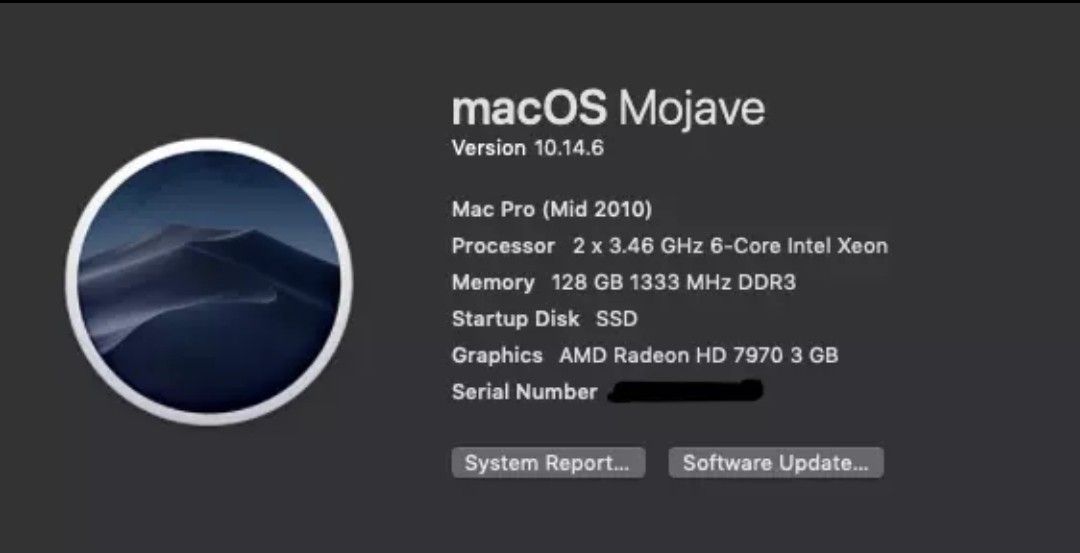 Apple Mac Pro Mid 2010 5,1 - 6 Core 3.46 GHz 128 GB 1333 MHz DDR3