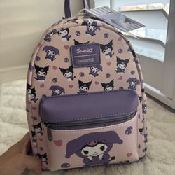 Loungefly Kuromi Hoodie Outfit Mini Backpack