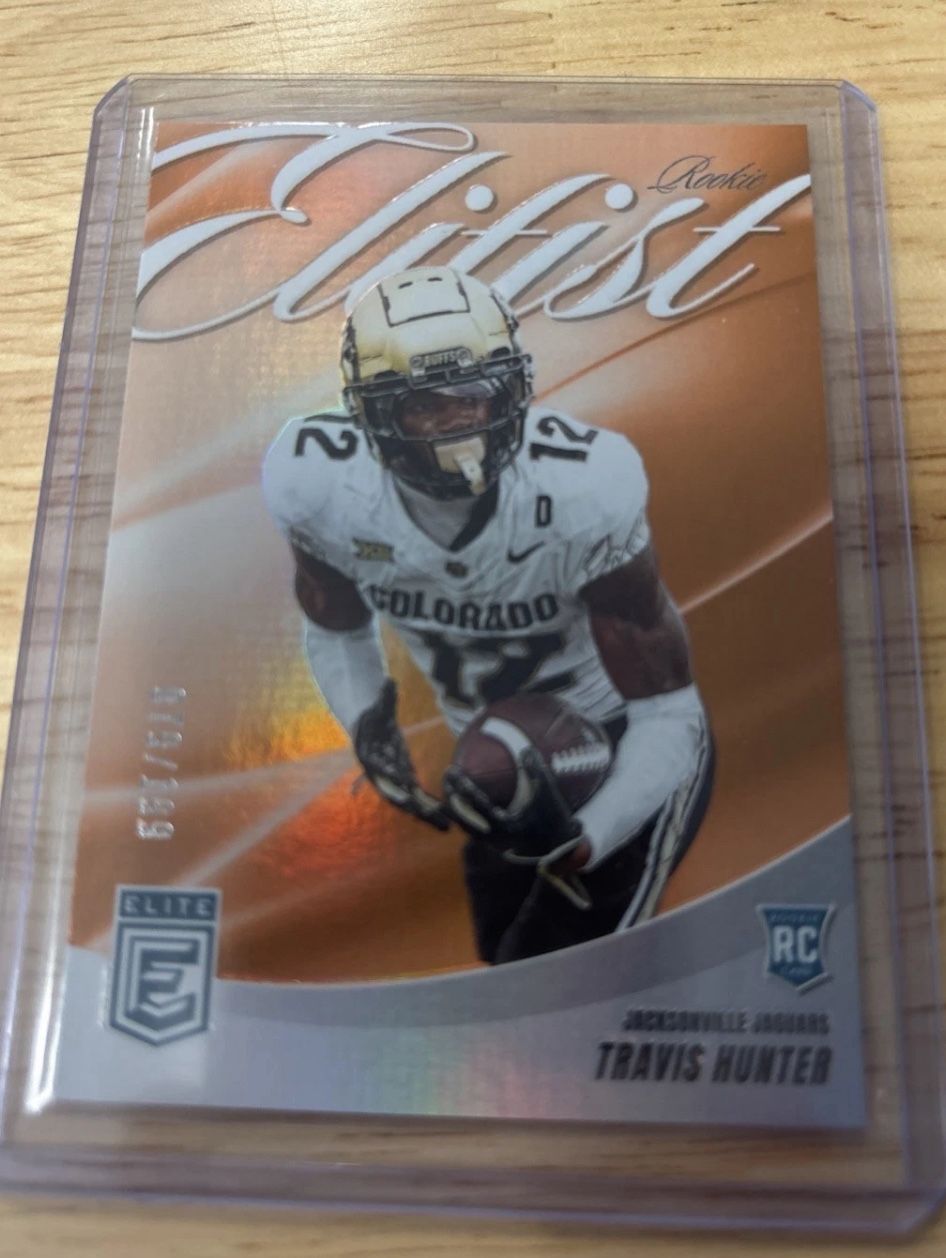 TRAVIS HUNTER 2025 Donruss Elite ORANGE /199 Rookie Elitist #5 RC SP 