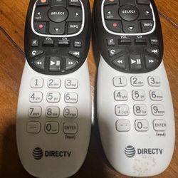 Two Direct TV Remote Controls
