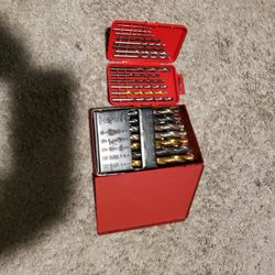 Drill bits set in perfect condition. 