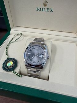2026 Rolex Datejust 41 Wimbledon 126300 | Smooth Bezel | Oyster Bracelet | Full Set | Like New