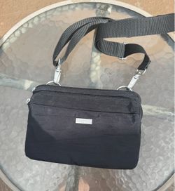 Baggallini Black Nylon Travel Crossbody Bag