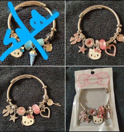 Hello Kitty Charm Bracelets $12 Each