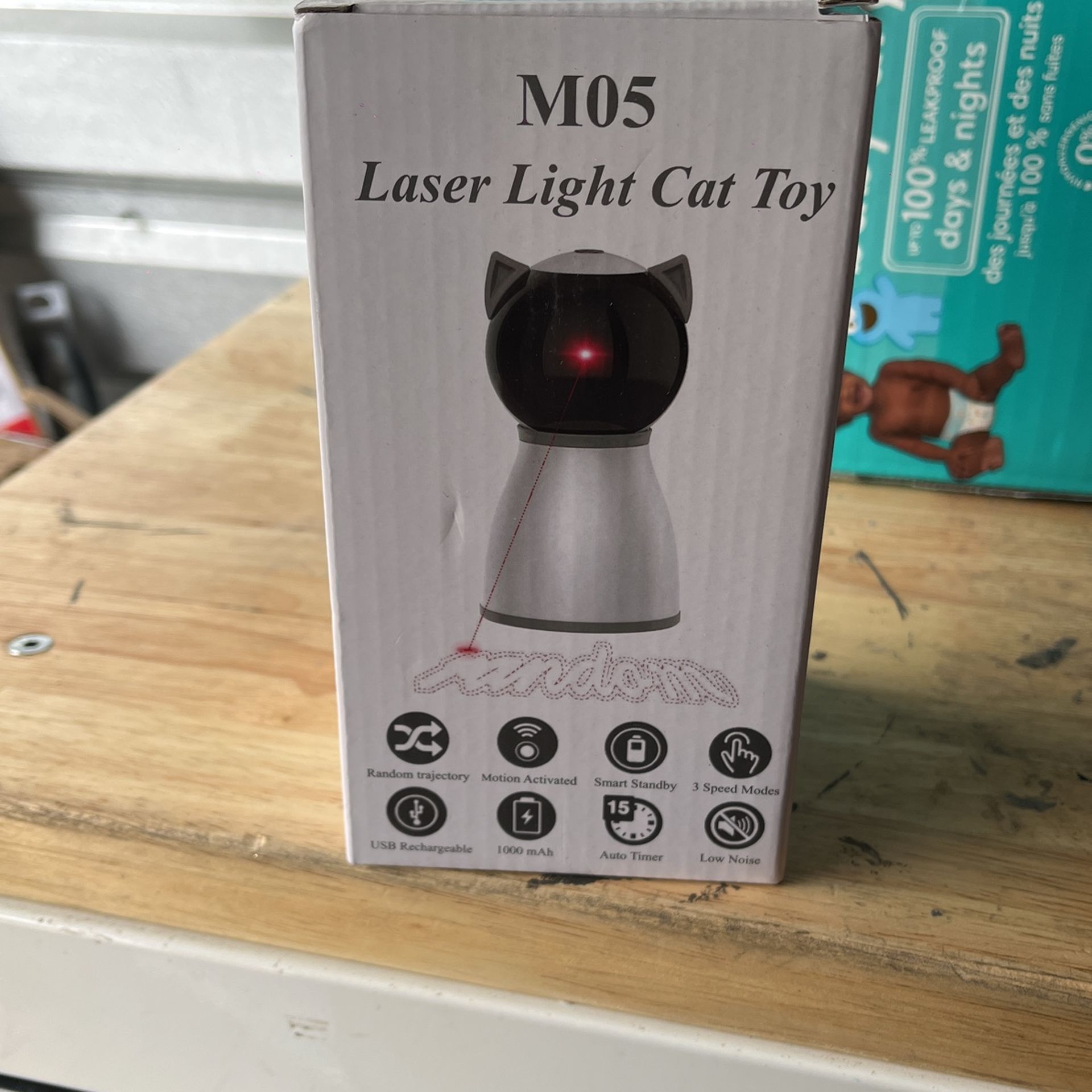 Laser Cat Toys for Indoor Cats,The 4th Generation Real Random Trajectory Motion Activated Rechargeable Automatic Cat Laser Toy,Interactive Cat Toys fo
