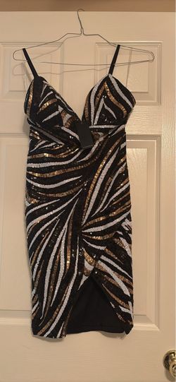 Sequin Mini Dress with Spaghetti Straps