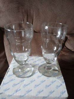 Set de 4 vasos de cristal princess house nuevos en caja 45