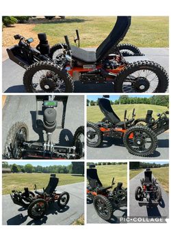 Outrider Coyote 4WD All-Terrain Electric crinkled black  outdoor Off-Road Awesome  Wheelchair