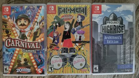 3 Nintendo Switch Video Games Lot