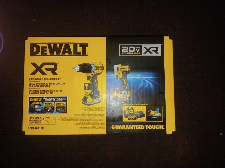 DeWalr XR Brushless 2 Tool Combo Kit 