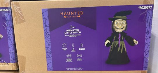 Haunted Living 3 Ft Animated Little Witch
