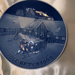Bing & Grondahl 1975 Christmas Plate At the Old Water Mill w Box