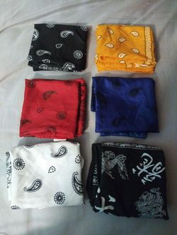 6 bandannas