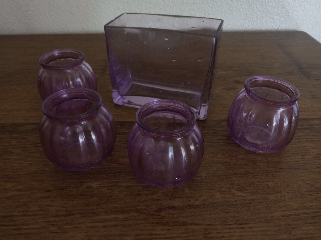 Flower Vase & Candle Holder Set