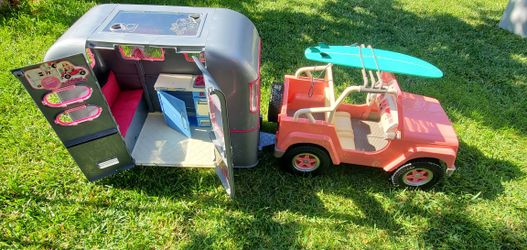 OG GIRL Jeep, Camper Trailer, and Food Truck (All 3 Toys)