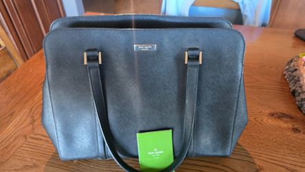 Kate Spade New York Black Leather Tote Purse