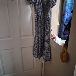 Red White And Blue Flower Dresd