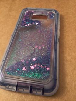 Casé galaxy S8plus glitter liquid brand new #6