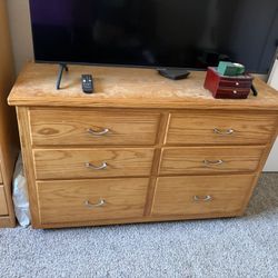 All Wood Drawer Set And Night Stand