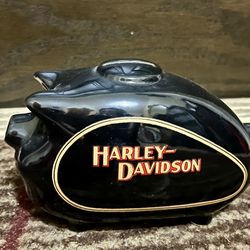 Harley Davidson ceramic piggy bank