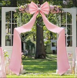 Wedding Bow Decor Giant Big Bows Decoration for Room Wall Backdrop 75x18 Inch Ribbon Tie for Wedding Bridal Bachelorette Birthday Party Baby Shower Su