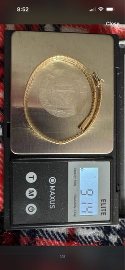 14k yellow gold bracelet 7-8” 9.2 grams