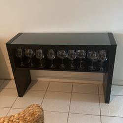 Dark Brown Entry , Bar/ Wine Glass  , Console 