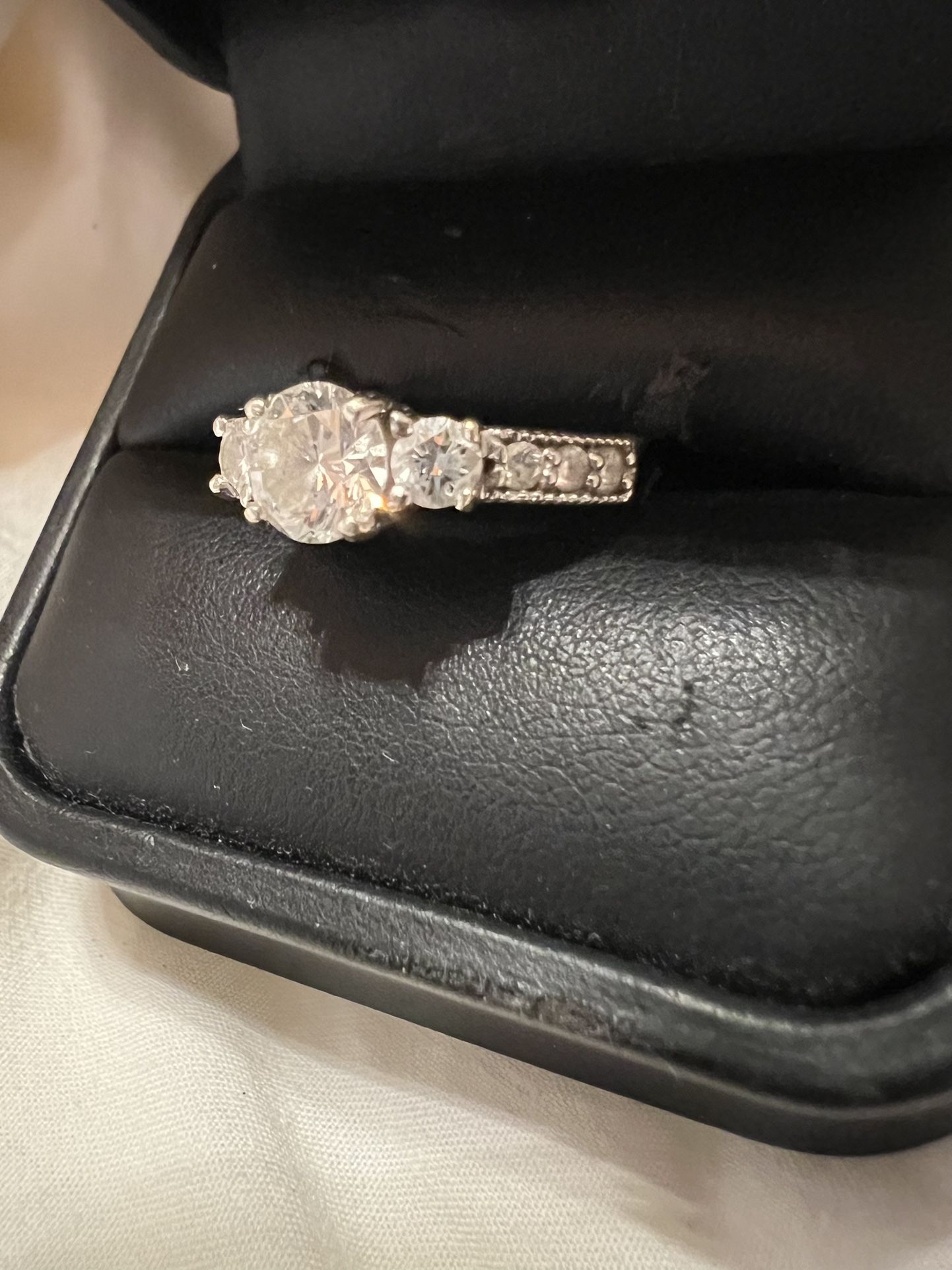 1.5 Carat Tw White Gold Diamond Ring GIA Graded