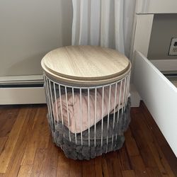 Table/ Seat That Doubles As Storage 