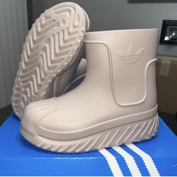 Adidas AdiFOM Superstar Boot 9.5 Womens Pale Pink NEW Rain Snow Garden ID4280