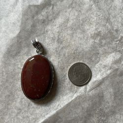 Matural Blood Stone Pendent New