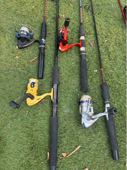 spin reels and rod