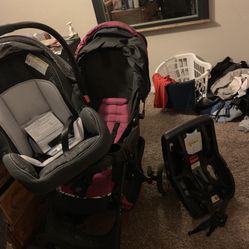 Stroller car seat combination