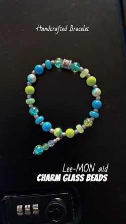 #009- 8 mm and 2 mm handcrafted beaded bracelet,