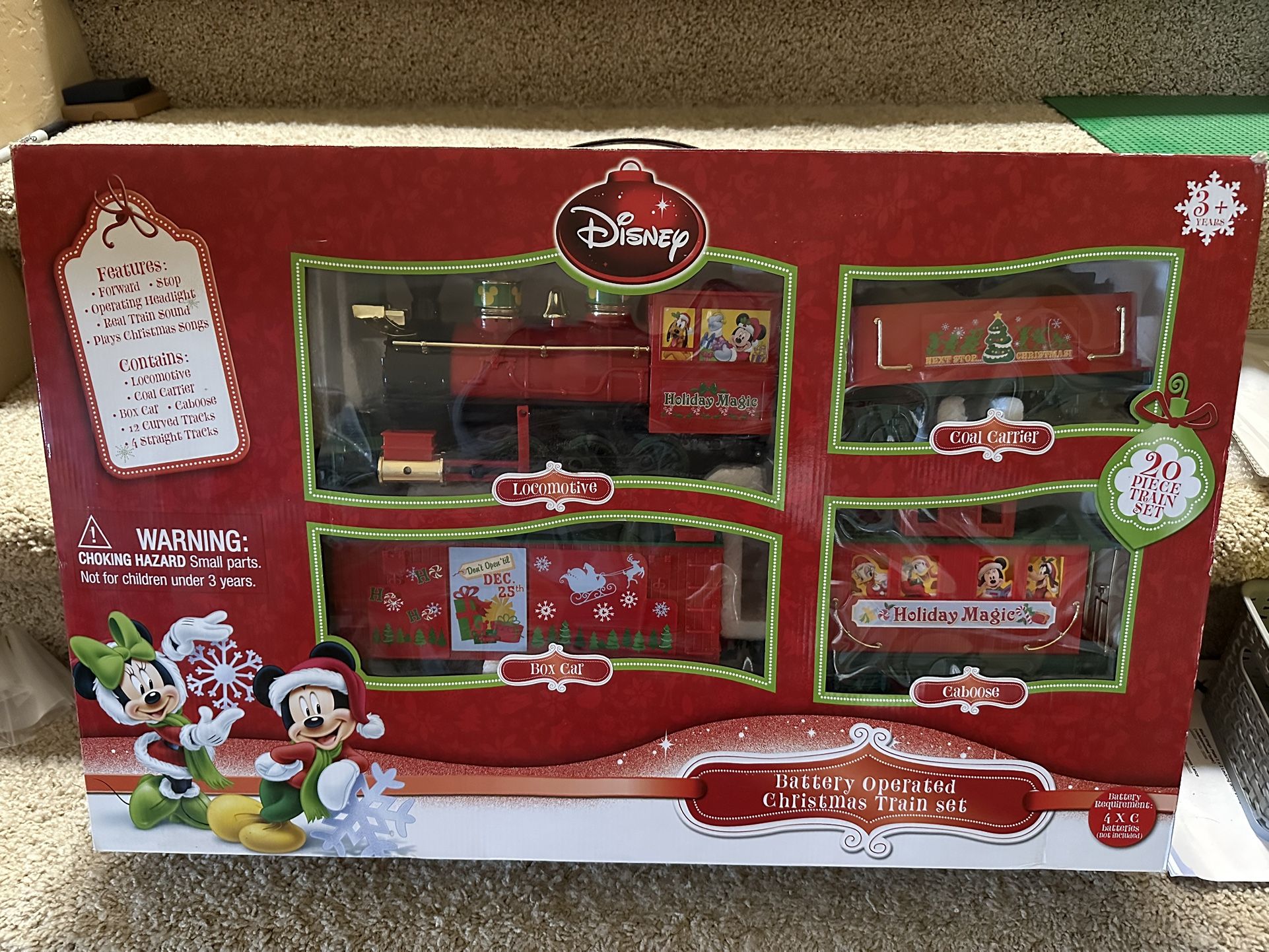 Disney Battery Operated Christmas Train Set