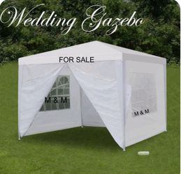 Outdoor Party Tent, Patio Canopy Tent Gazebo with Removable Sidewalls Instant Event Tent for Cater Events Wedding Birthday Pavilion Beach BBQ (10'x10'