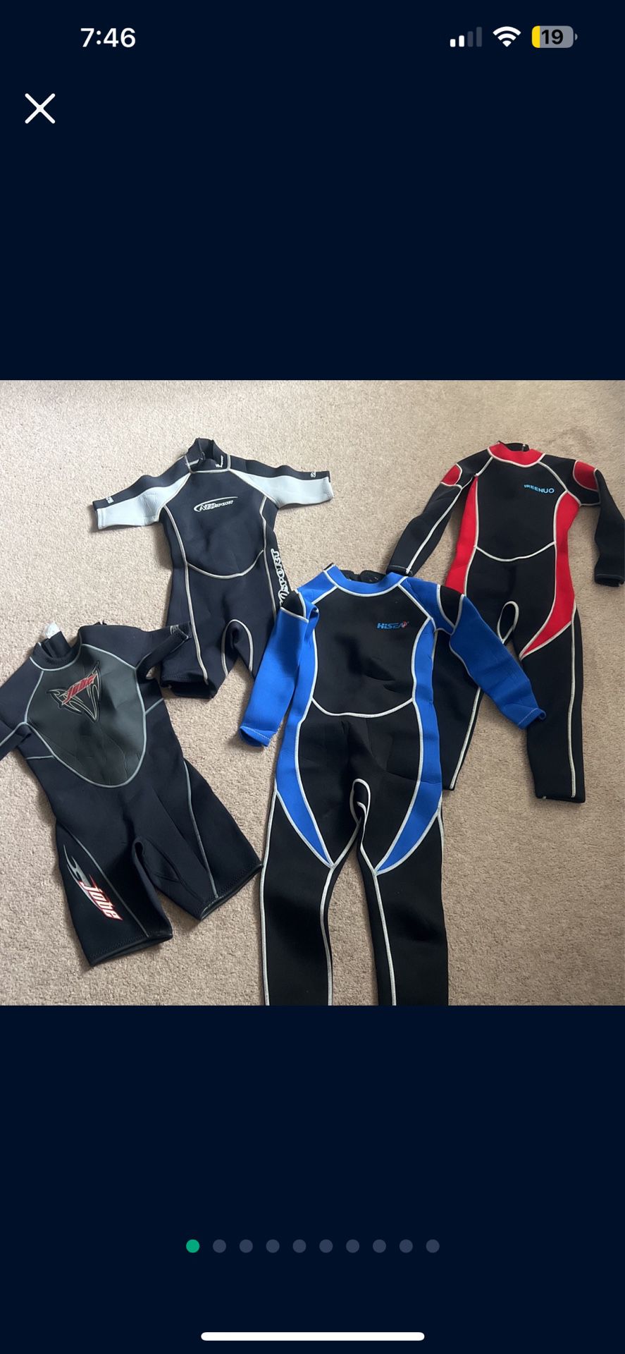 Kids Wetsuits Sizes 8, 10, 12