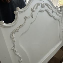 Twin Size Bed Frame No Mattress Antique White Beautiful Sealed 