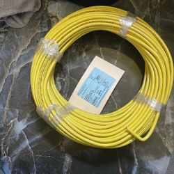 4 AWG 19-Stranded THHN Yellow Copper Building Wire (200FT Cut) 600V