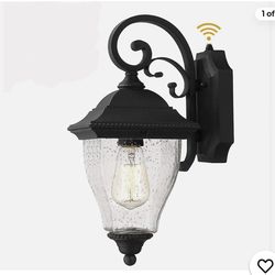 Zeyu Dusk to Dawn Sensor Outdoor Wall Light, Exterior Wall Sconce for Porch