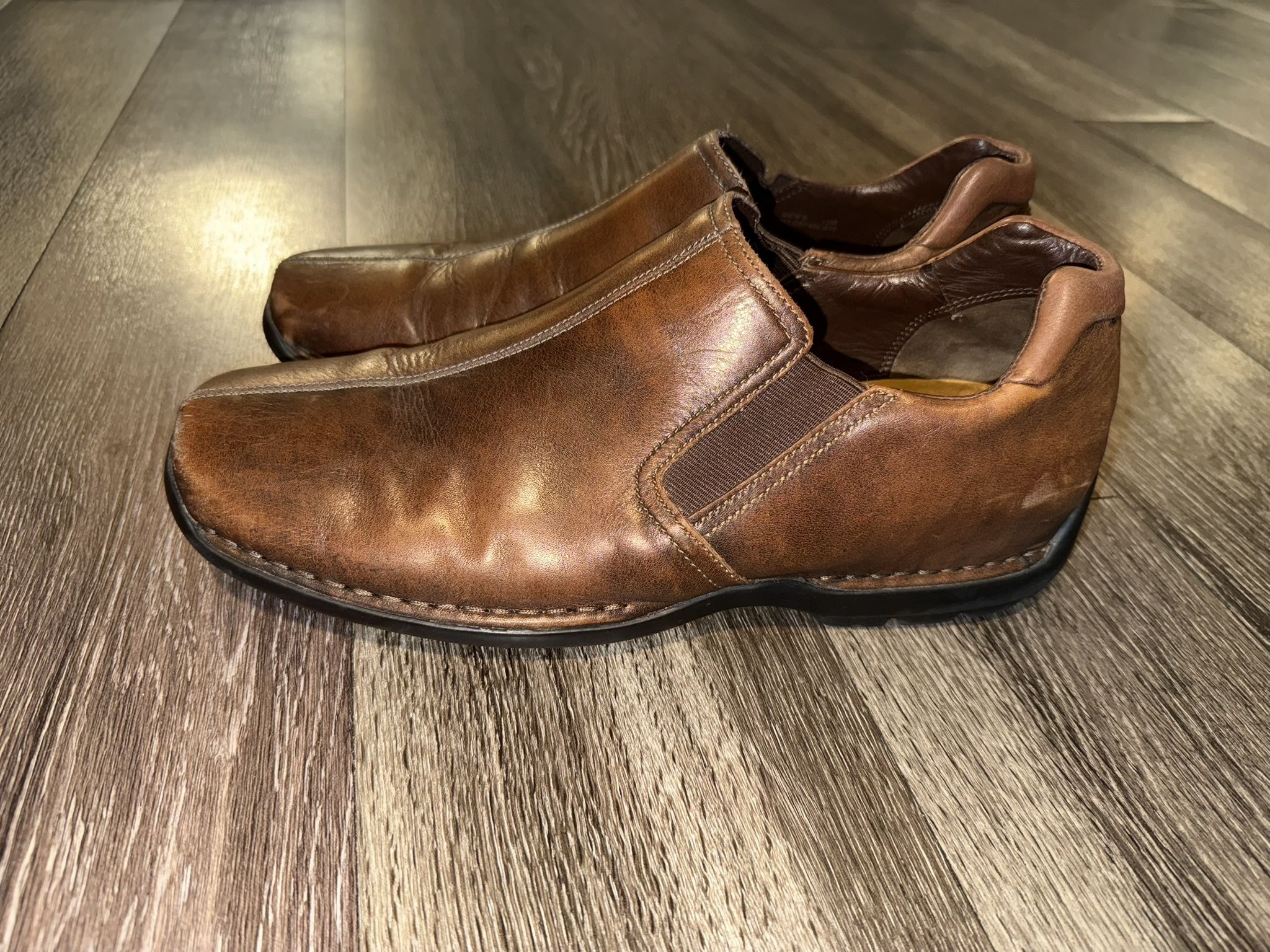 Cole Haan Men’s Size 12 Brown Leather Slip-On Loafers Dress Shoes