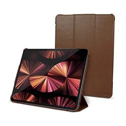 Dreem Davinci Apple IPad Pro 12.9 Case - Luxury Vegan Leather IPad Case: Folio Style, Viewing Stand, Smart Cover, IPad Protective Case Chocolate IPad 