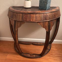 Vintage Demi-Lune Console Table