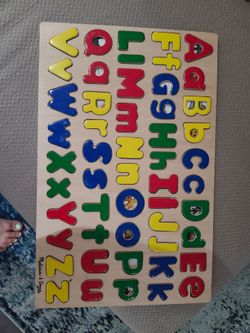 Melissa & Doug Wooden Alphabet Puzzle