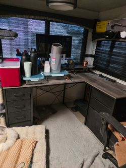L shaped desk
