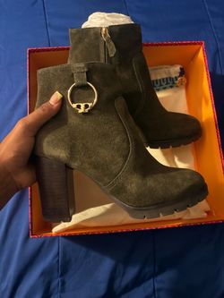 Tory Burch Suede Ankle Boots
