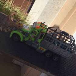 Collectible Dinosaur Transport Truck