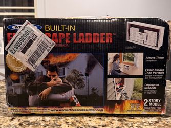 Brand NEW Werner 2-Story Built-In Fire Escape Ladder