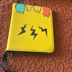 pokemon book with cards